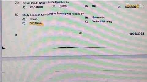 Answer key - Assistant Secretary- Exam held on 20/08/2023(1036/2023)#coopération #cseb #csebexam