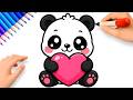 HOW TO DRAW A CUTE PANDA EASY ????