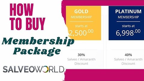 How To Buy Membership Package in Salveoworld
