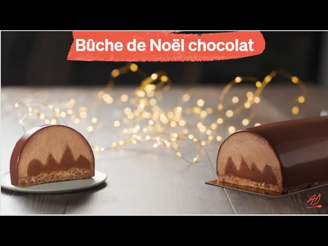 Bûche Olaff - Valrhona Selection FR Recette de bûche au chocolat Valrhona