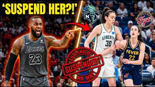 SUSPEND HER! LeBron James ERUPTS After Breanna Stewart Hits Caitlin Clark! 🔥