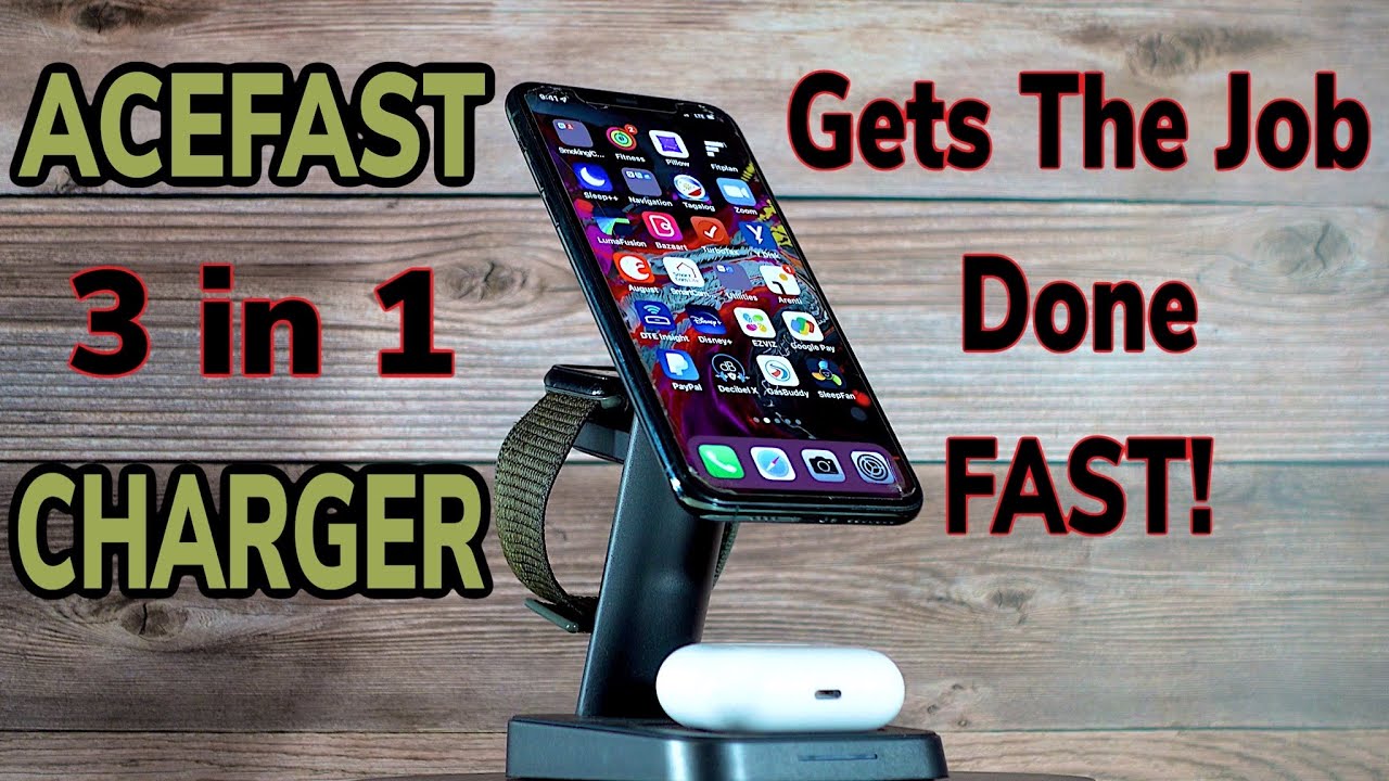 ACEFAST E3 (3 in 1) Magnetic Wireless Charger Stand for iPhone 13/12 Series  