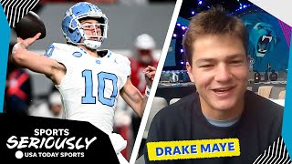 Quarterback Drake Maye talks swag, how he's preparing for NFL draft