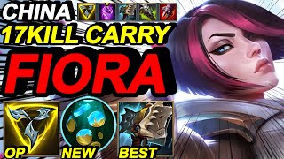 Wild Rift China Fiora Top - Split Push Meta ? - Best Build Runes - China Server Rank Gameplay