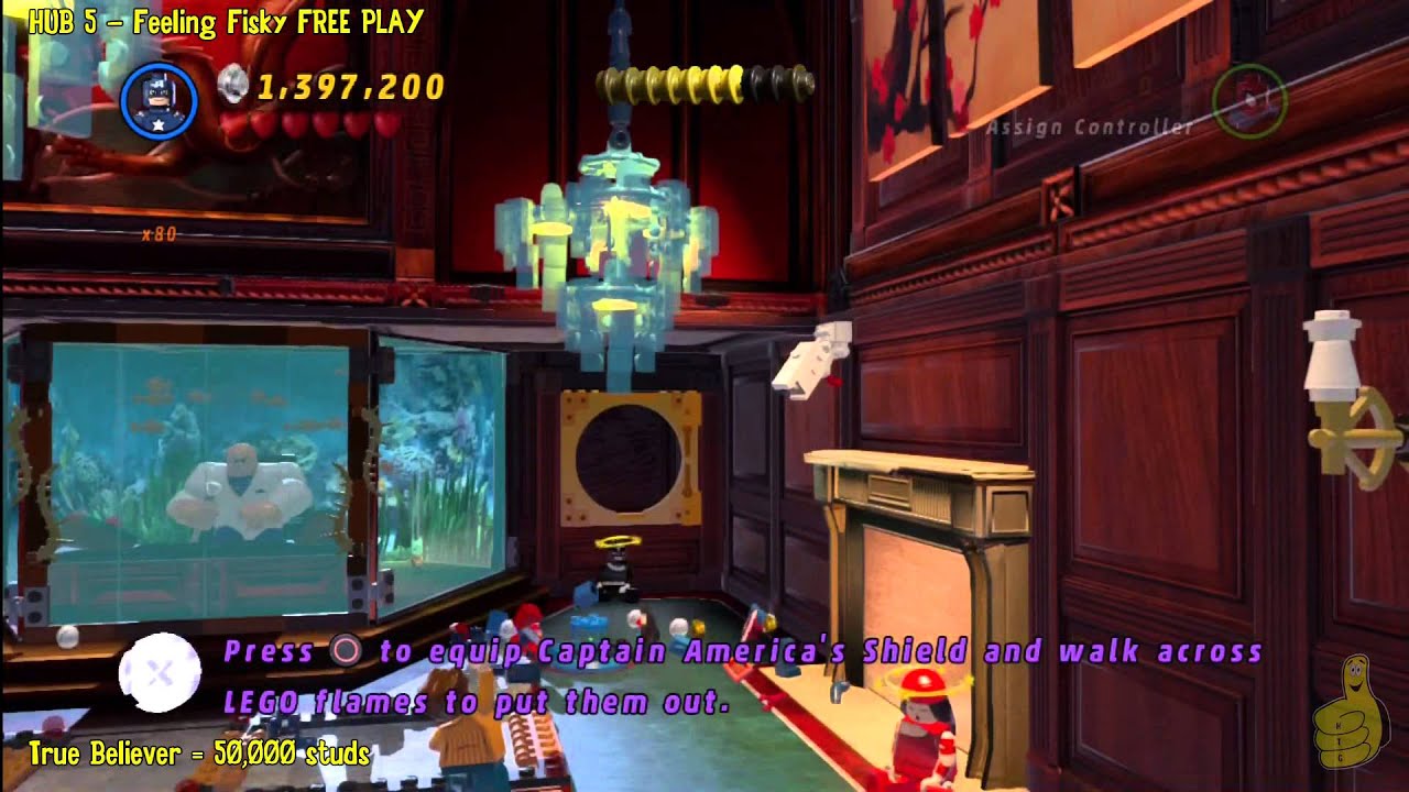 Lego Marvel Super Heroes Hub 5 Feeling Fisky Free Play Htg