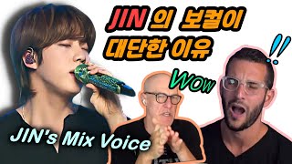 Why BTS JIN's vocals are so great? / Amazing Jin's mix voice
