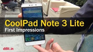 CoolPad Note 3 Lite: First Impressions | Digit.in