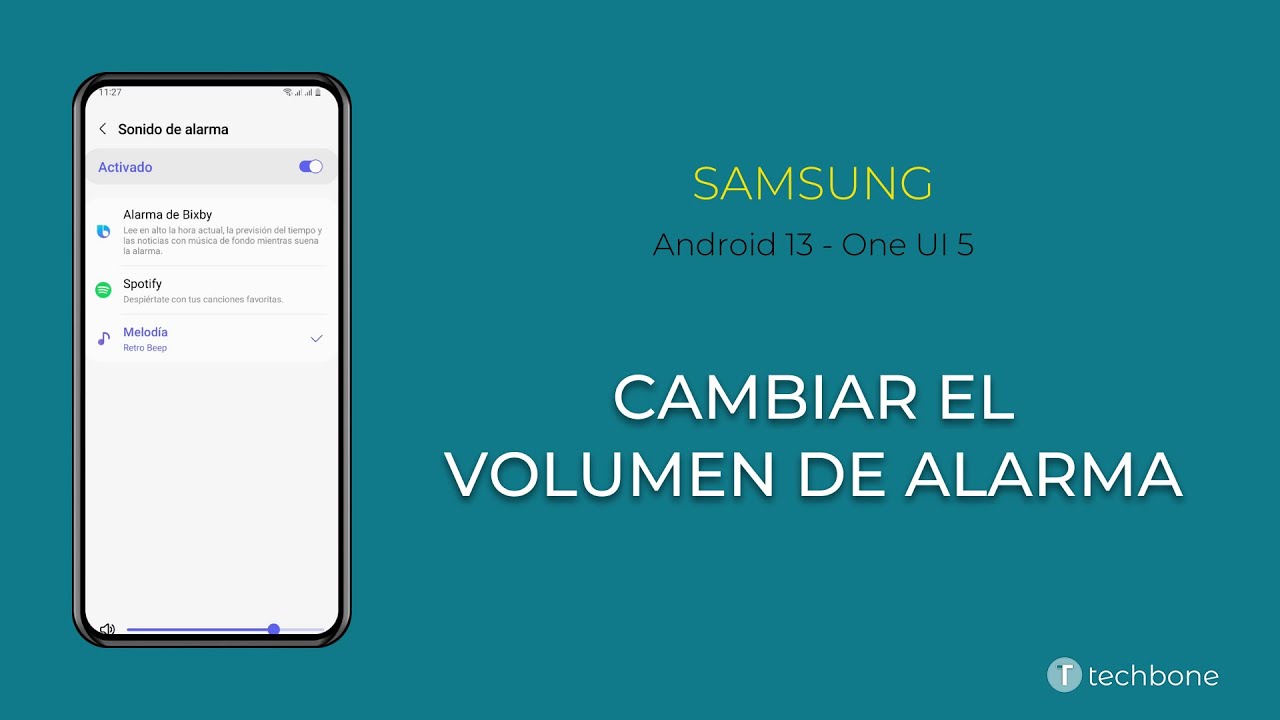 Cambiar el Volumen de Alarma - Samsung [Android 13 - One UI 5] - YouTube