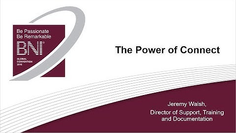 The Power of Connect - August 22, 2017