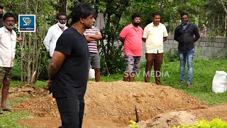Actor Duniya Vijay Overlook Chiranjeevi Sarja's Graveyard At Dhruva Sarja's Farmhouse