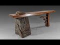 Building a Stone and Wood Bridge Bench - Woodworking - Stone