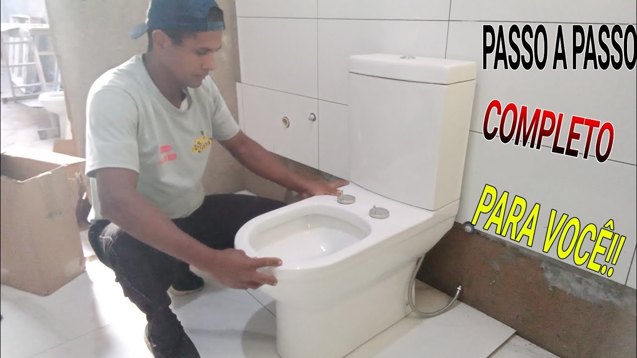 Aprenda instalar Vaso sanitário com FIXAÇÃO NA LATERAL,(Confort fit ...