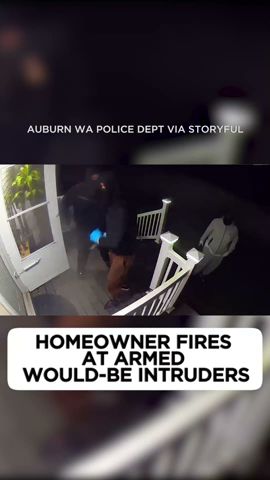 Wild videos shows homeowner shooting at 3 suspected intruders