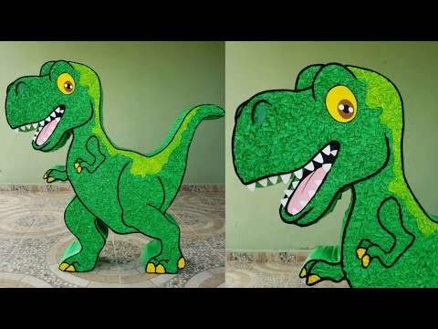 Piñata Dinosaurio, Técnica nube