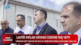 İNİŞ SIRASINDA YOLCU UÇAĞININ LASTİĞİ PATLADI