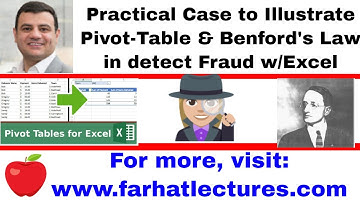 Using Pivot table & Benford Law in  Excel to Detect Fraud Transactions Auditing | Data Analytics