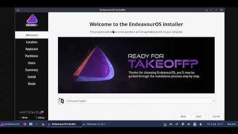 Install EndeavourOS Artemis XFCE Desktop using offline mode of installation.