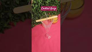Cocktail Kerze 🍹🌸 Elegante Deko Idee im Glas | Shorts