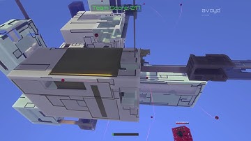 Avoyd 6DOF FPS Voxel Game - Gameplay session with drones