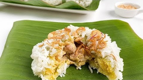 Công thức xôi khúc - bánh khúc dẻo mềm, chuẩn vị miền Bắc | VIETNAMESE STICKY RICE DUMPLINGS