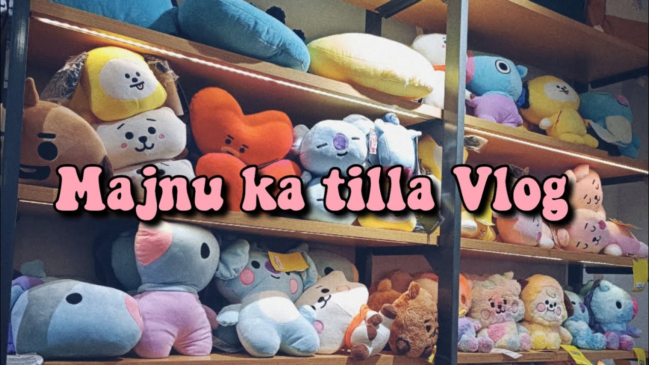 Explored KPOP/BTS MERCH, BT21 toys, Popular expensive dupes shop in MAJNU  KA TILA starting Rs50 😱😳 