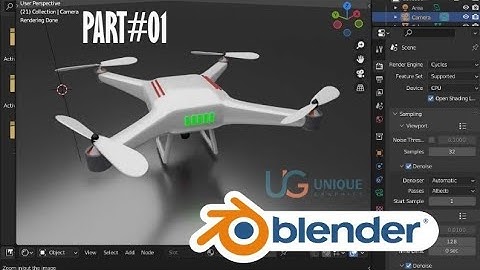 How to Create 3D Drone modeling in Blender PART# 01 Tutorial | easy Blender 3.0.0 Tutorial