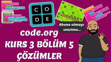 Code Org Kurs 3 Bölüm 5 Çözümü / code.org Kurs 3 Cevaplar