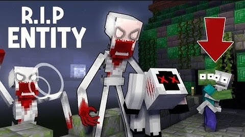 RIP GOOD ENTITY - SCP 096 ATTACK - MONSTER SCHOOL MINECRAFT SAD ANIMATION