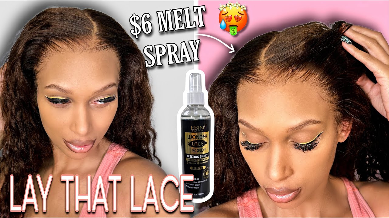 🙌🏽 Save Edges ✨MELTING SPRAY✨ $6 Wig Adhesive 🚫 NO WHITE RESIDUE Easy  Wig Application 👍🏽 