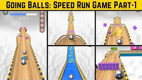 Going Balls: 5x Speed Run Mobile Gameplay Walkthrough Android, iOS (Level 1-5)