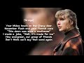 Taylor Swift Champagne Problems Lyrics mp3