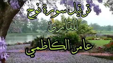 ترتيل سورة نوح للقارئ عامر الكاظمي