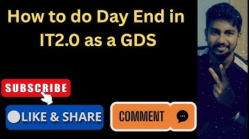 How to do Day End 🔚 in IT2.0 As a GDS STAFF|| In Ground To Top Analysis 