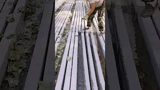 Precast Concrete Lintel Cutting Technique 🏗️ #shorts #construction