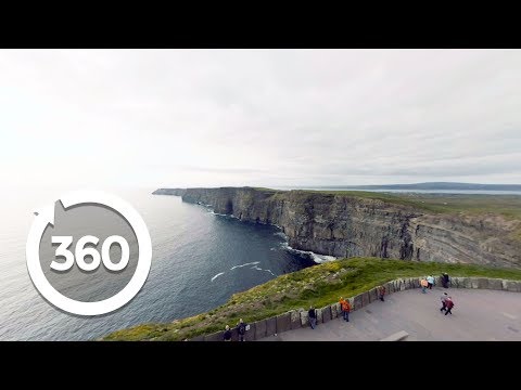 Ireland&#039;s Cliffs of Moher in Stunning Virtual Reality! ☘ (360 Video)
