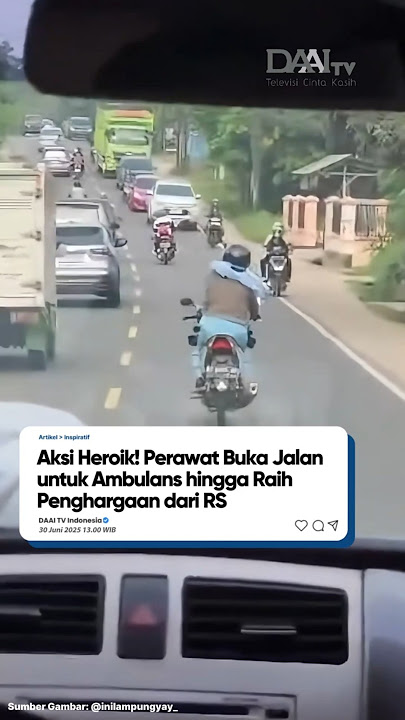 Perawat ini buka jalan untuk ambulans😭❤️❤️