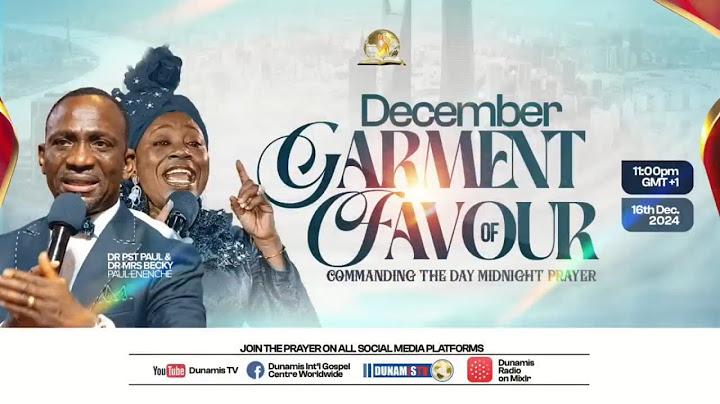 DECEMBER GARMENT OF FAVOUR - Commanding The Day Prophetic Declarations 16-12-2024 #drpaulenenche