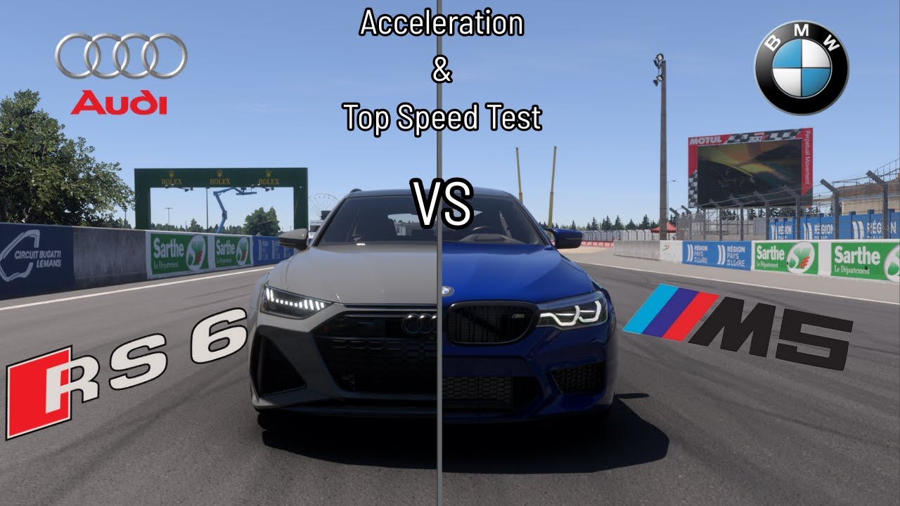 BMW M5 Competition VS Audi RS6 ACCELERATION & TOP SPEED TEST | FORZA MOTORSPORT