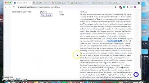 Usertesting- Audio test