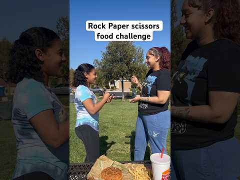 Rock paper scissors food challenge #foodchallenge challenge #ebfamily