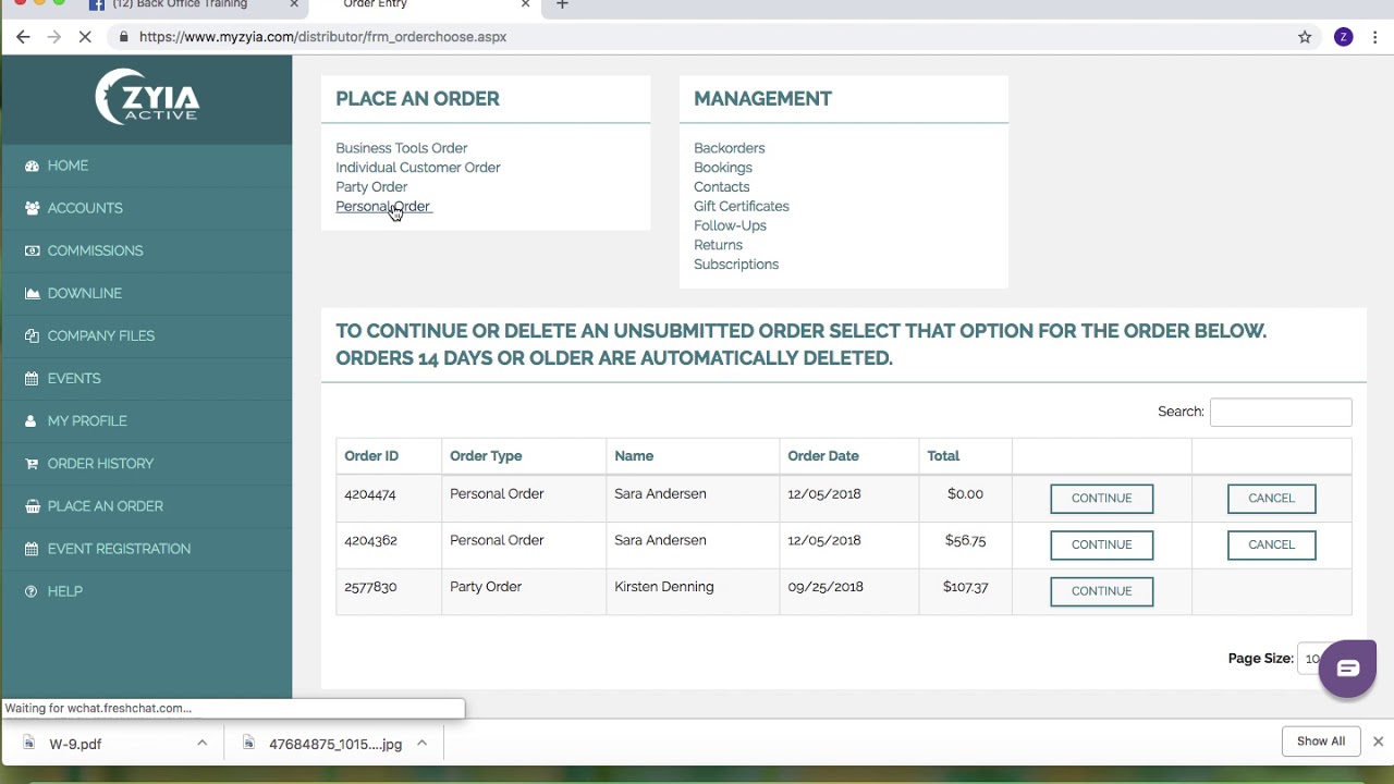 Placing a personal order - YouTube