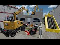 Destruction dune maison  3 tages en pleine ville  farming simulator 22 tp