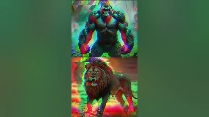 Lion Vs Silverback Gorilla #shorts #animals #dueluniverse #battle #shortvideo