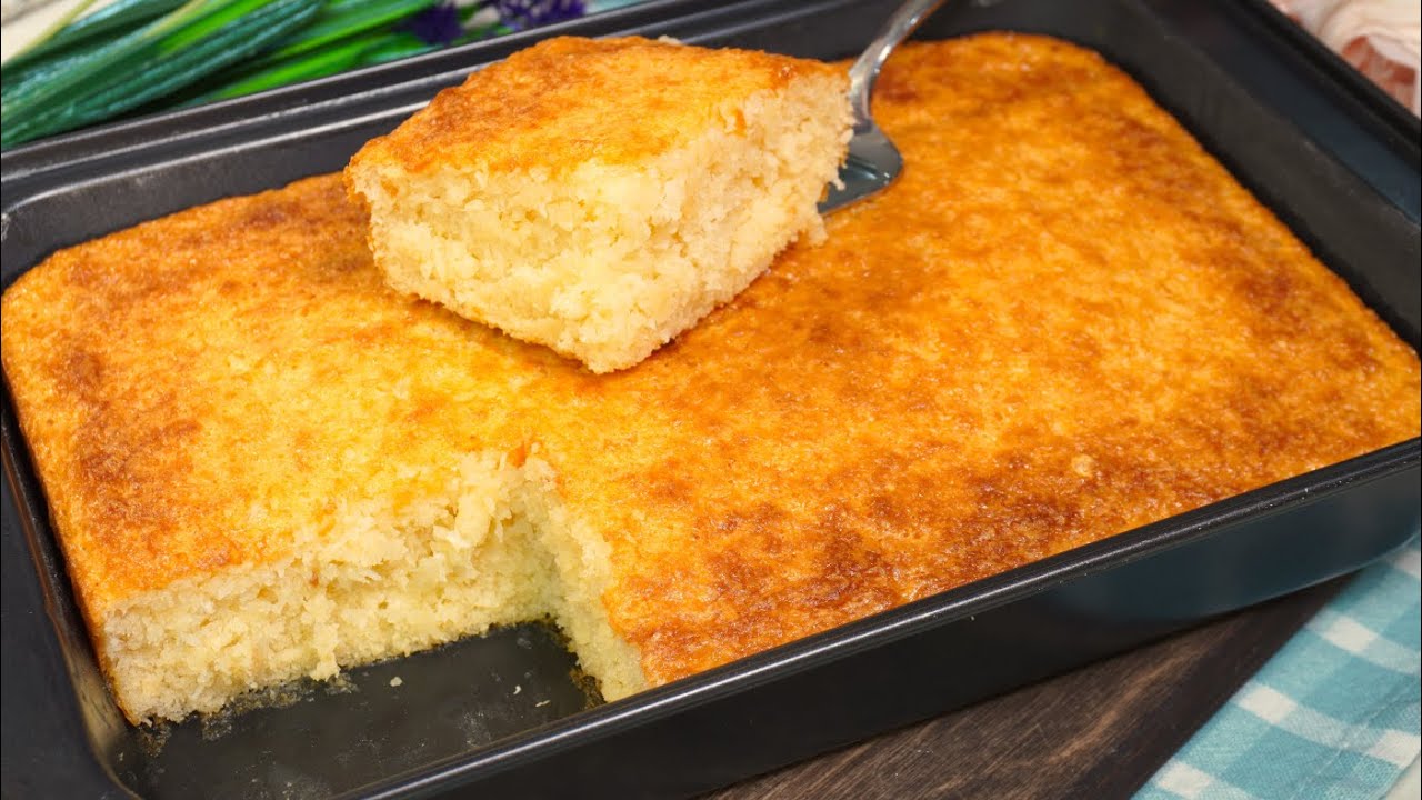 Moist Coconut Cake Without WHEAT FLOUR! Easy Gluten-free Dessert!