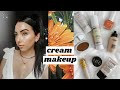 Enhance your Natural Skin Using Only CREAM / LIQUID & hands! Makeup Routine