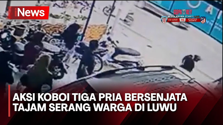 Berlagak Bak Koboi, Tiga Pria Bersenjata Tajam dan Serang Seorang Pemuda di Luwu
