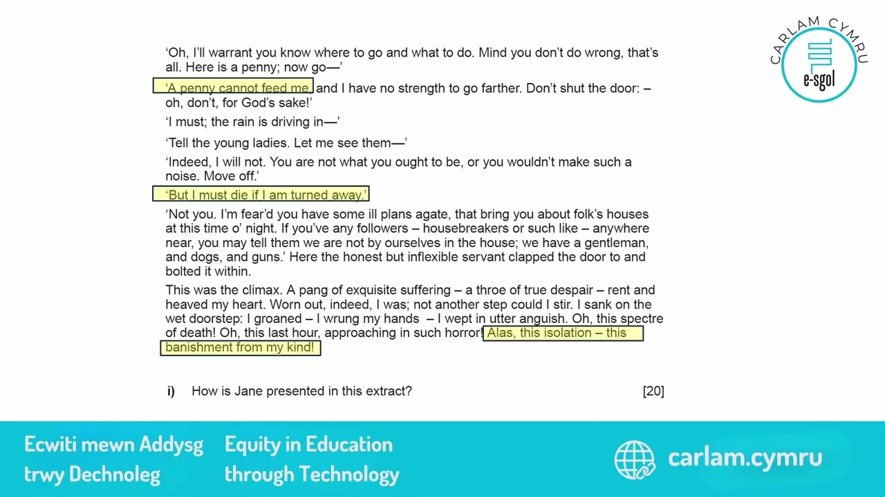 Unit 1 - Prose and Drama Exam Walkthrough