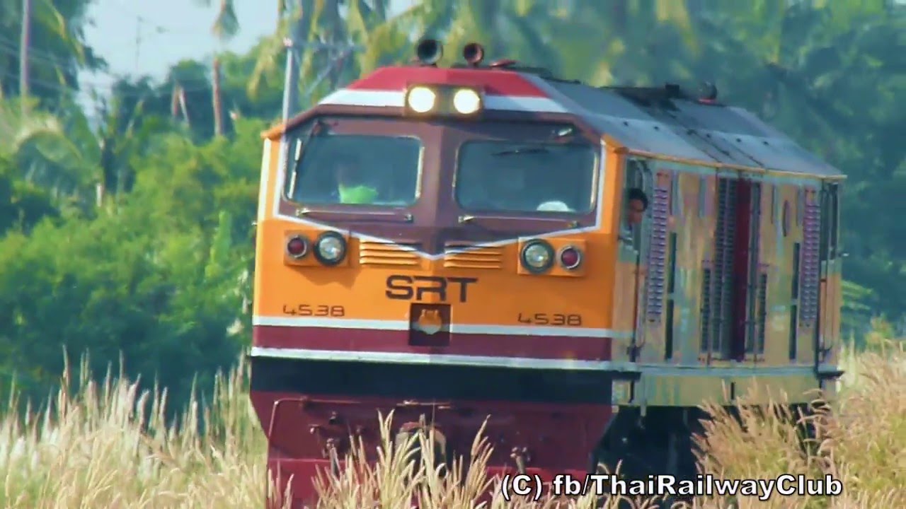 Thai Railway Spotting รถไฟ คอนเทนเนอร์ at Chonburi Station NOV 2011