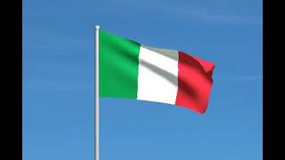 italy flag waving