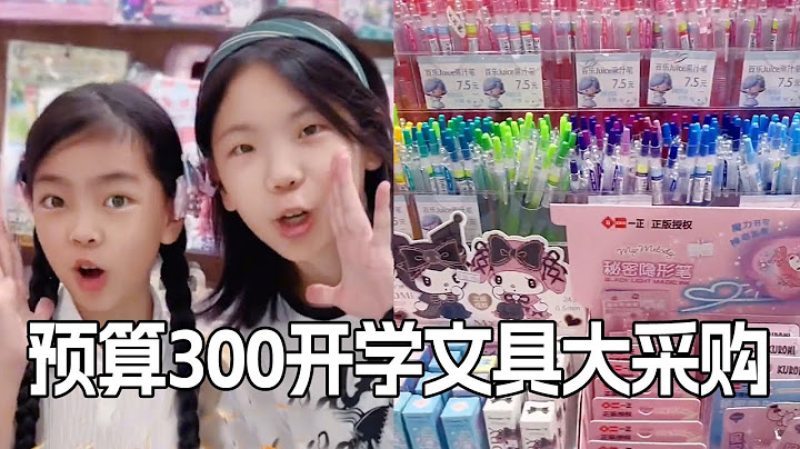 Budget 300 yuan School Stationery Purchase! Elementary school students vs high school students to s